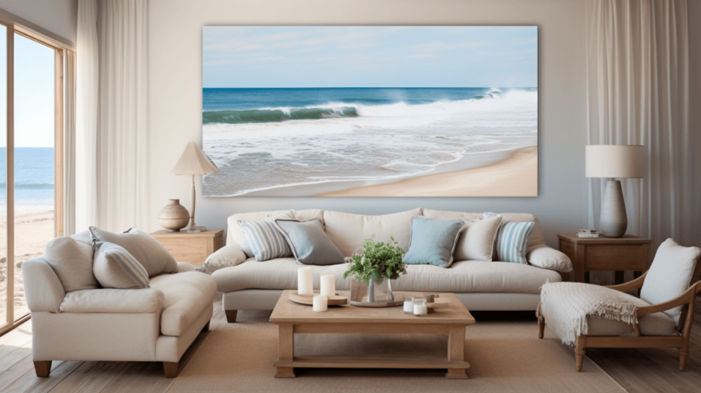 beach theme living room ideas
