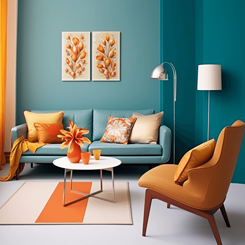 A-well-decorated-living-room-showcasing-a-harmonious-blend-of-textures-colors starting with a color